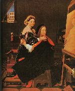 Jean-Auguste Dominique Ingres Raphael and the Fornarina painting